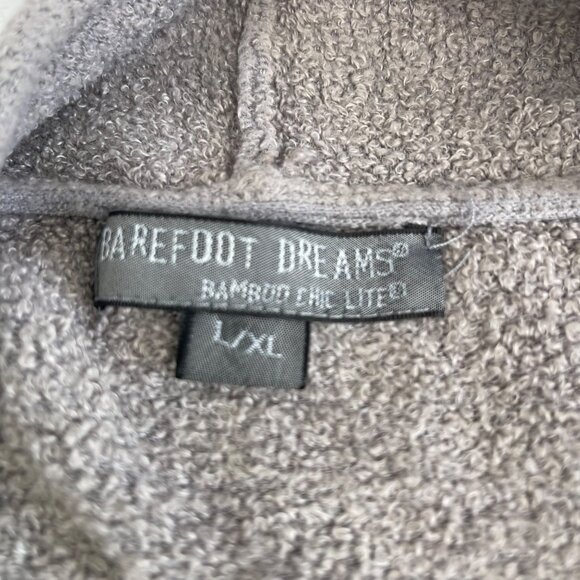 Barefoot Dreams Bamboo Chic Lite Ombre Cardigan L/XL Open Front Gradient Gray - Picture 4 of 8